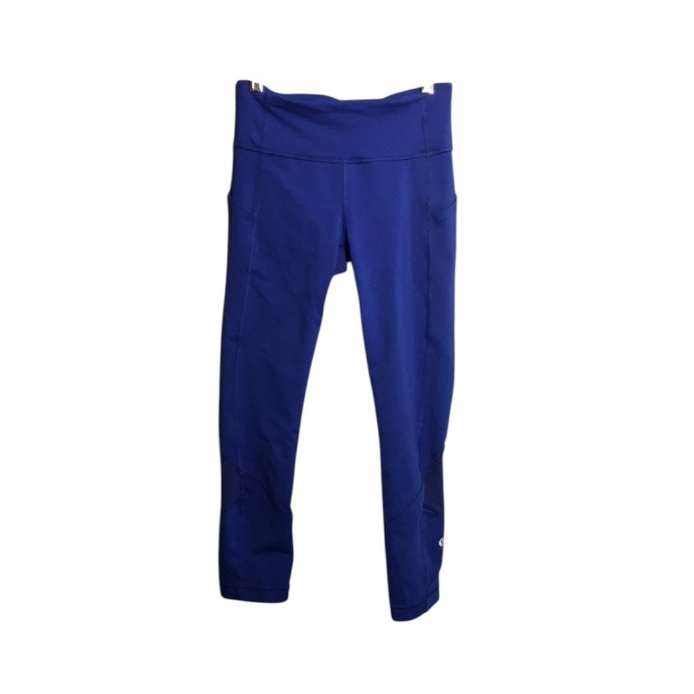 Lululemon Blue cropped Leggings Size 2
